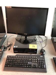 LENOVO THINKCENTRE PC W/INTEL VPRO, VIEWSONIC VX2262WM MONITOR