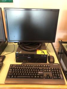 LENOVO THINKCENTRE PC W/INTEL CORE 2 DUO, NEC MULTISYNC EA221WM MONITOR