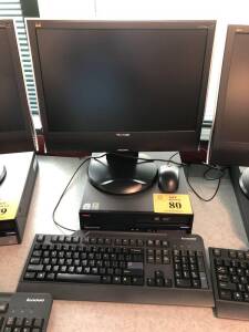 LENOVO THINKCENTRE PC W/INTEL VPRO, VIEWSONIC VG1930WM MONITOR