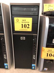 HEWLETT PACKARD Z400 WORKSTATION TOWER W/INTEL XEON