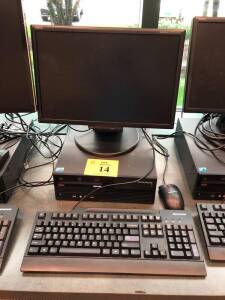 LENOVO THINKCENTRE PC W/INTEL CORE 2 DUO, NEC MULTISYNC LCD 195WXM MONITOR