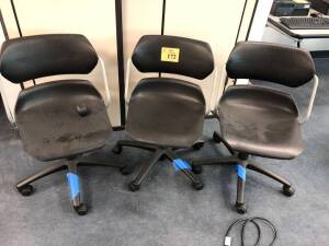 AMERICAN SEATING 3 SWIVEL CHAIRS