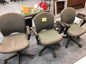 HARTER 3 SWIVEL CHAIRS