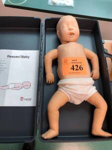 LAERDAL RESUSCI BABY IN CASE w/extra case