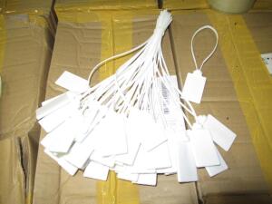 (10) PALLETS OF B&G WHITE 10" EAS TAG STRAPS