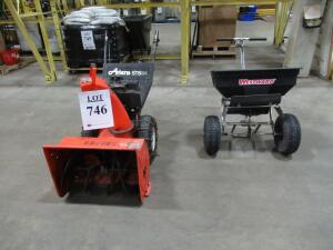 ARIENS ST824 SNOW BLOWER AND WESTWARD SPREADER