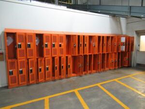 (15) SECTIONS OF ASST'D LOCKERS