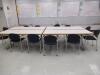 (LOT) ASST'D LUNCH ROOM TABLES, CHAIRS, REFRIDGERATORS AND SOFA - 4
