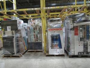 (LOT) (6) PALLETS OF ASST'D CRACKED, RETURN, BROKEN TV'S