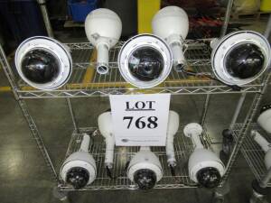 (10) NETWORK IP DOME SECURITY CAMERAS