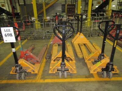 (10) ASST'D 4,500 POUND CAPACITY PALLET JACKS