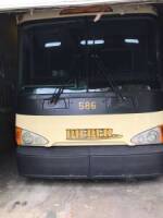 MCI D-4505 H Charter Bus, VIN 1M86DMPAX7P057541, 55 Seats, DD Series 60 Engine, ZF Astronic Transmission, #586 PLEASE NOTE *Engine & Transmission Have Been Removed From Chassis **Bus is Not Running
