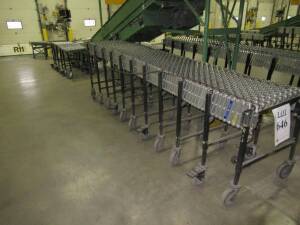 ASST'D 24" WIDE BEST FLEX FLEXIBLE PORTABLE CONVEYOR (2) 6 LEG, AND (2) 11 LEG