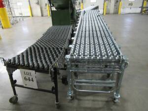 ASST'D 24" WIDE BEST FLEX FLEXIBLE PORTABLE CONVEYOR (2) 6 LEG, (1) 12 LEG AND (1) 13 LEG