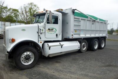 2015 Peterbilt 365 CNG Tri-Axle Axle Dump Truck w/16' J.J. Aluminum Dump Body & Cummins 400 Horse Power Engine