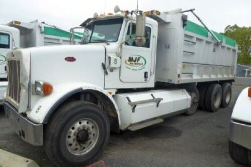 2015 Peterbilt 365 CNG Tri-Axle Axle Dump Truck w/16' J.J. Aluminum Dump Body & Cummins 400 Horse Power Engine