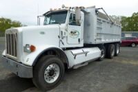 2015 Peterbilt 365 CNG Tri-Axle Axle Dump Truck w/16' J.J. Aluminum Dump Body & Cummins 400 Horse Power Engine
