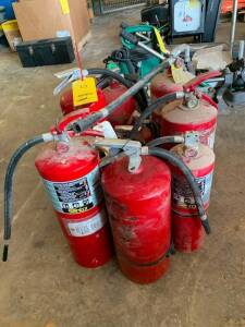 LOT: (10) Fire Extinguishers, Assorted Sizes