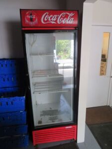 Single Glass Door Upright Fridge. (Located: Clare)