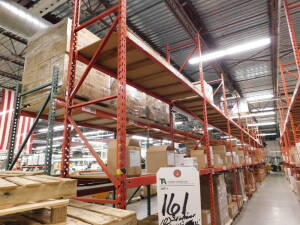 Sec. Pallet Racking, 36"D x 114"L x 16'T