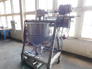 (Lot) Lee S.S. Jacketed Kettle w/ Agitator on