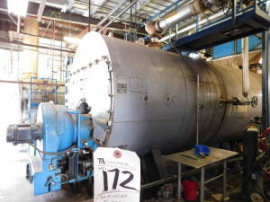 Kewanee Type HS600602, 600hp Gas Boiler,