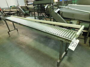 Hytrol Roller Type Conveyor, 10" x 10'L