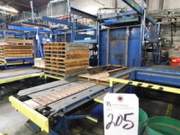 FMC Palletizer, Lots Across Street Warehouse