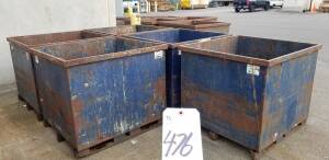 Steel bins 42"×45"×40"tall