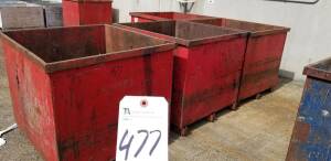 Steel bins 42"×45"×40"tall