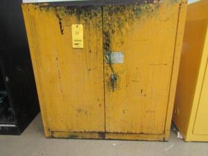 LOT: 43 in. x 44 in. x 18 in. Fire Safety Cabinet & Steel Cabinet