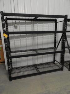 Husky Steel Shelves, NSF Certified, 8000Lb Capacity<br> 78" x 24" Uprights<br> 77" x 2-3/4" Cross Beams<br> Wire Decking<br><br />