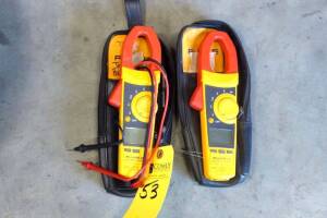 Fluke True RMS Clamp Meters, m/n 337 (2 Each) (Lot)