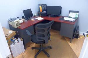 Desk, Chair, File Holders, Toner, Asst.