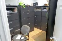 5-Drawer File Cabinets & utility Cabinet (5 Each) (Lot)