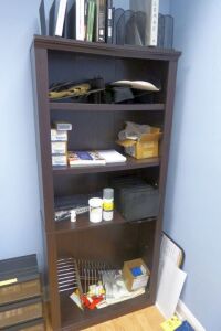 Desk, Chairs, File Cabinets, Bookcase, Asst.