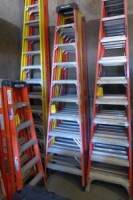 Werner 10' Fiberglass Step Ladders (2 Each) (Lot)