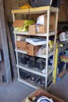 Rack w/Contents: Electrical Parts, Transformers, Etc.