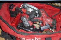 Milwaukee Cordless Hacksaw & Circular Saw w/ (3) Batteries, No Charger