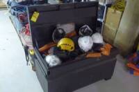 Gang Box w/Contents: Safety Gear, Hard Hats, Etc.