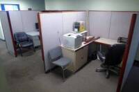 Desks, Chairs, Partitions, Printer, Etc. (Furniture Only No Electronics Included)