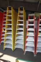 Fiberglass Step Ladders, 10' (2 Each) (Lot)