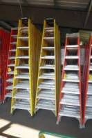Fiberglass Step Ladders, 10' (2 Each) (Lot)