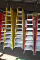 Fiberglass Step Ladders, 10' (2 Each) (Lot)