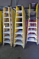 Fiberglass Step Ladders, 8' (2 Each) (Lot)