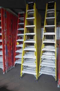 Fiberglass Step Ladders, 10' (2 Each) (Lot)