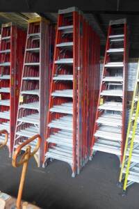 Fiberglass Step Ladders, 10' (2 Each) (Lot)