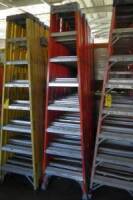 Fiberglass Step Ladders, 8' (2 Each) (Lot)