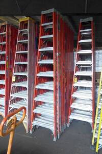 Fiberglass Step Ladders, 10' (2 Each) (Lot)