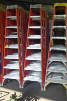 Fiberglass Step Ladders, 8' (2 Each) (Lot)